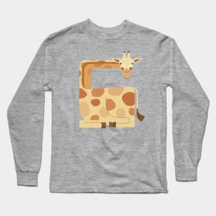 Giraffe, African Wildlife Long Sleeve T-Shirt